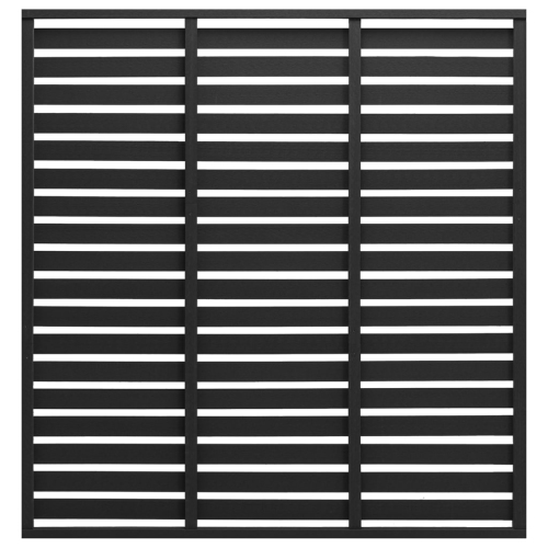 VIDAXL  Fence Panel Wpc 180X180 Cm In Black