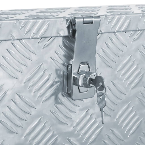 vidaXL Aluminum Box 31.7"x8.7"x8.7" Silver