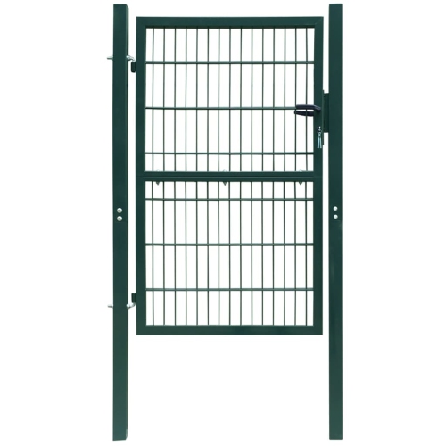 vidaXL 2D Fence Gate Green 41.7" x 66.9"