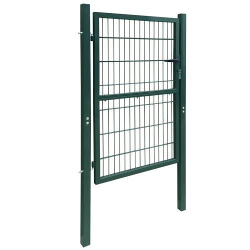 vidaXL 2D Fence Gate Green 41.7" x 66.9"