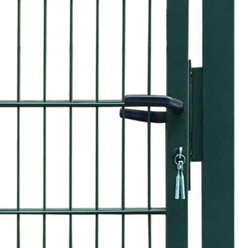 vidaXL 2D Fence Gate Green 41.7" x 66.9"