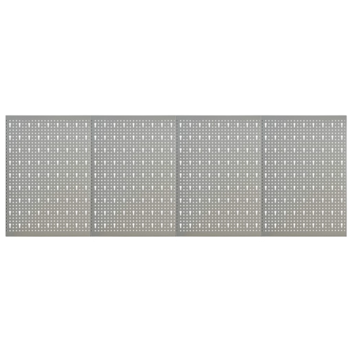 vidaXL Wall-mounted Peg Boards 4 pcs 40x58 cm Steel