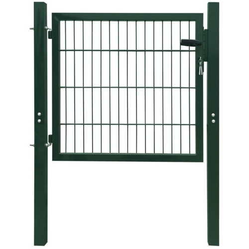 VIDAXL  Fence Gate Steel 41.3"x59.1" In Green