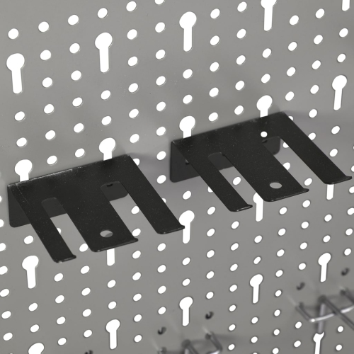 vidaXL Wall-mounted Peg Boards 4 pcs 40x58 cm Steel