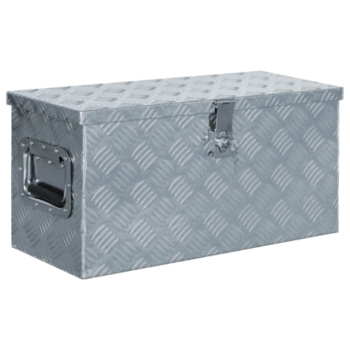 VIDAXL  Aluminum Box 21.2"x10.4"x11.8" In Silver