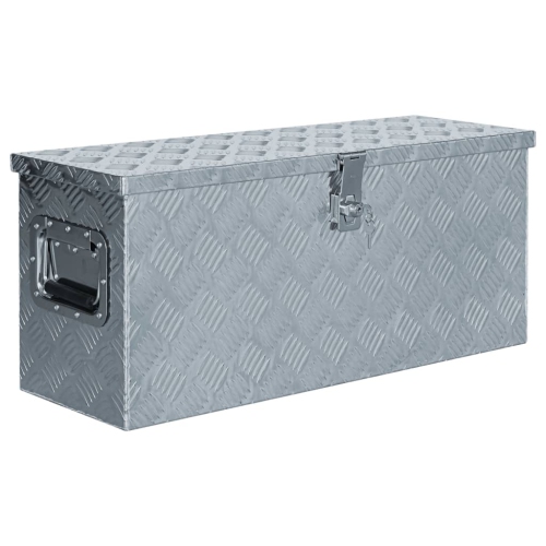 VIDAXL  Aluminum Box 30.1"x10.4"x13" In Silver