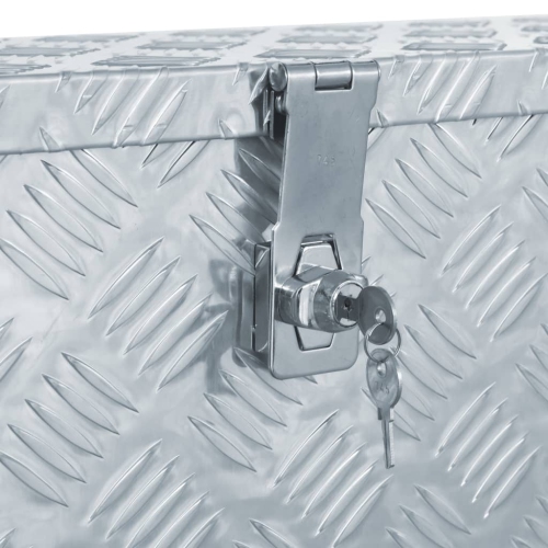 vidaXL Aluminum Box 30.1"x10.4"x13" Silver