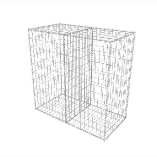 vidaXL Gabion Basket, Galvanized-Steel Gabion Wall/ Cage, High Load Capacity, 39.4''x19.7x39.4''