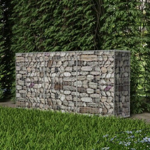 vidaXL Gabion Basket, Galvanized-Steel Gabion Wall/ Cage, High Load Capacity, 78.7''x19.7x39.4''