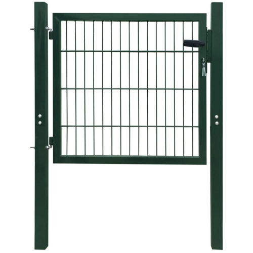 vidaXL 2D Fence Gate Green 41.7" x 51.2"