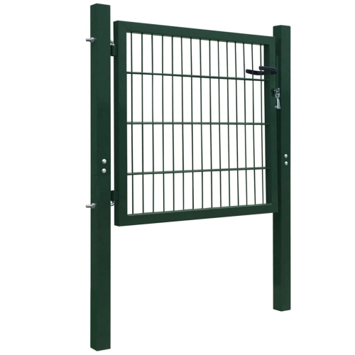 vidaXL 2D Fence Gate Green 41.7" x 51.2"
