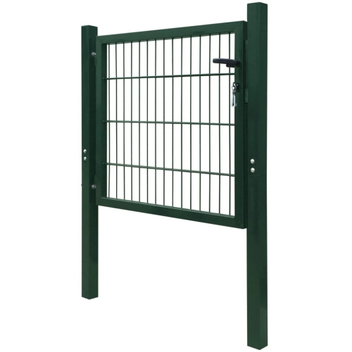 vidaXL 2D Fence Gate Green 41.7" x 51.2"