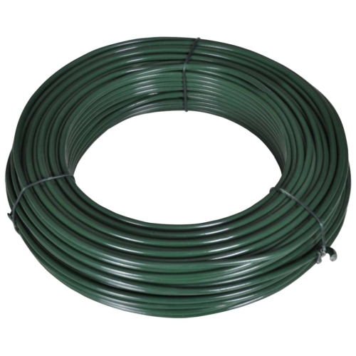 VIDAXL  Fence Span Wire 80 M 2.1/3.1 MM Steel In Green