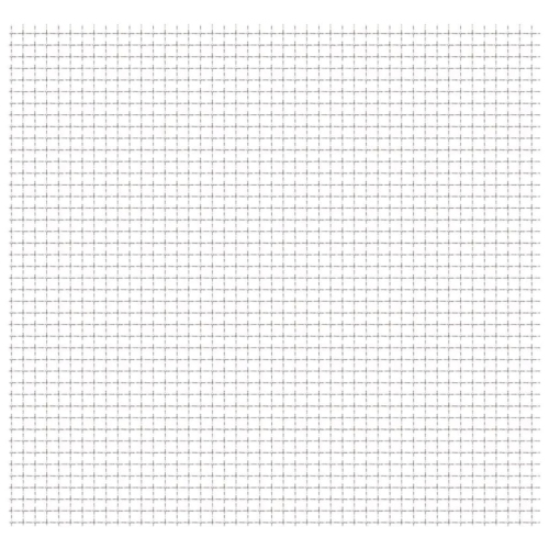 VIDAXL  Crimped Garden Wire Fence Stainless Steel 50X50 Cm 31X31X3 Mm