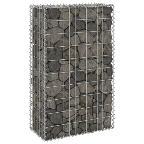 VIDAXL  Gabion Wall With Covers Galvanized Steel 23.6"x11.8"x39.4"
