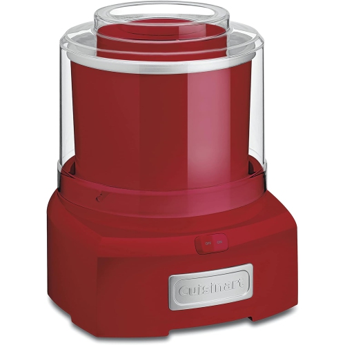 Cuisinart – machine à yogourt glacé, crème glacée et sorbet ICE-21RC, rouge