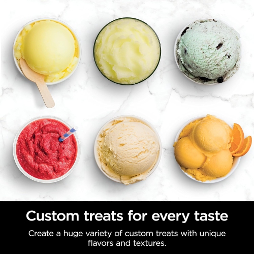Mélangeur 11-en-1 pour crème glacée et friandises NC501 CREAMi Deluxe de Ninja pour crème glacée, sorbet, laits frappés, boissons glacées et plus, 11
