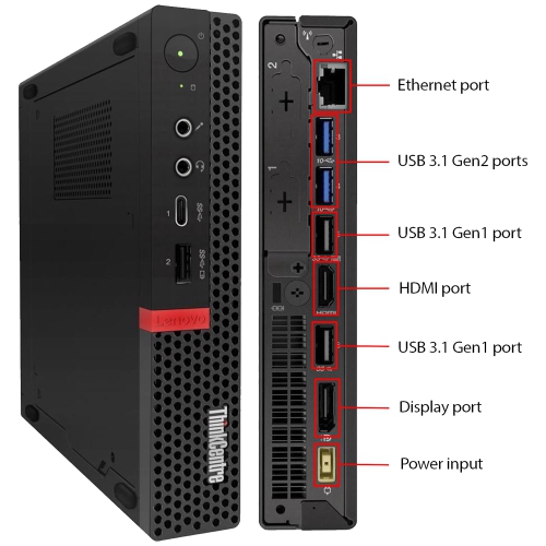 Lenovo ThinkCentre M720q Tiny Windows 11 Pro Desktop Computer PC Combo - 22 inch monitor (Intel Core i3 - 8100T/ 16GB DDR4 RAM/ 256GB NVMe SSD/ HDMI/ WIFI) by LENOVO - Refurbished condition - Image 4