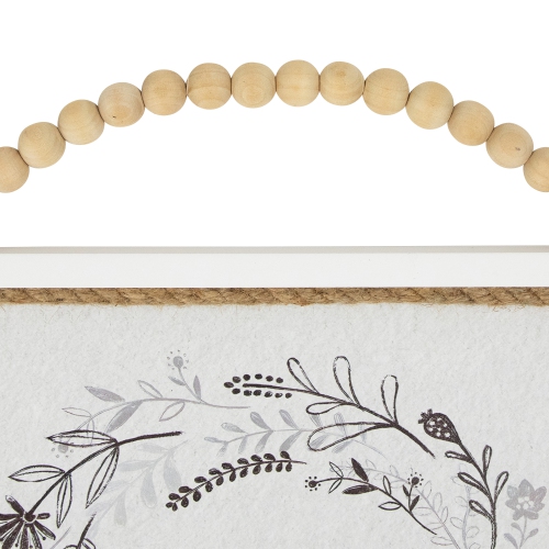 Affiche murale avec cadre « Stay atandis », motif floral – 11,75 po