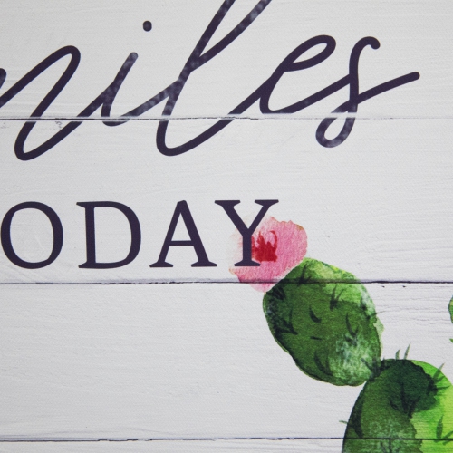 Be the Reason Someone Smiles Today Framed Canvas Wall Art - 12"