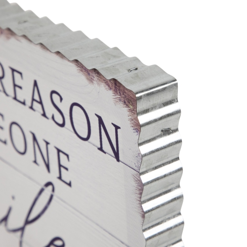 Be the Reason Someone Smiles Today Framed Canvas Wall Art - 12"