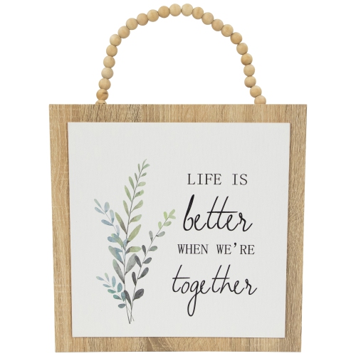 Décoration murale Life IS Better Together - 11,75 po