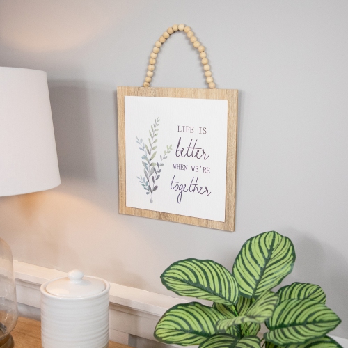 Décoration murale Life IS Better Together - 11,75 po