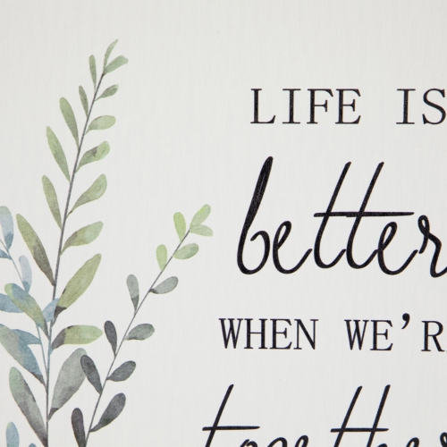 Décoration murale Life IS Better Together - 11,75 po