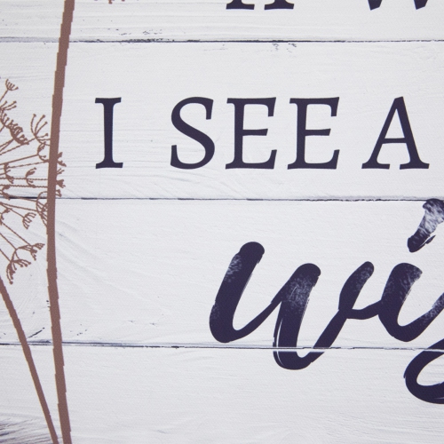 Some See A Weed Dandelion Framed Canvas Wall Art - 12"