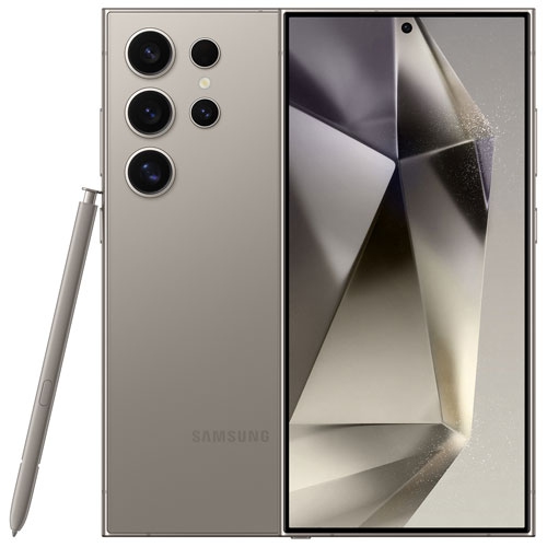 Image 1 of 9.. Refurbished - Samsung Galaxy S24 Ultra 512GB - Titanium Grey - Unlocked