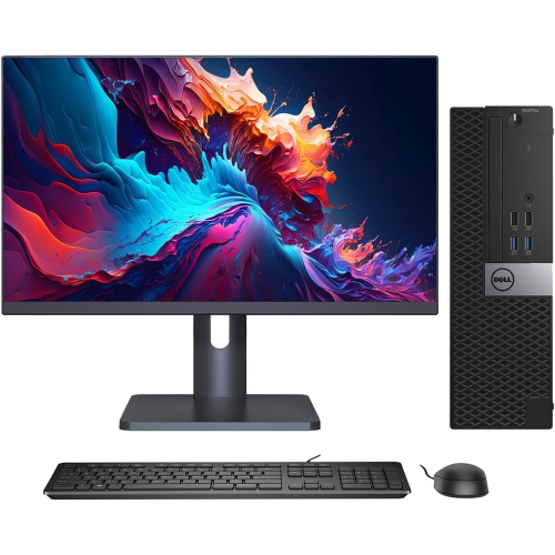 Dell OptiPlex 5050 SFF Core i7-7700 3.60GHz, 32GB, 1 TB M.2 NVMe, DVDRW,24" Monitor WIN 10 PRO - Refurbished