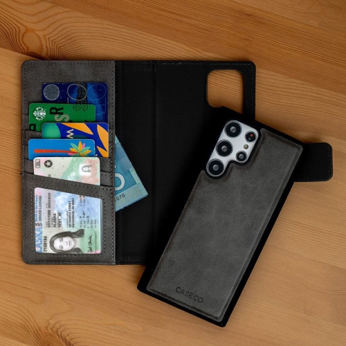 Samsung Galaxy S24 Ultra RFID Blocking Wallet Case With MagSafe And 5 Card Slots