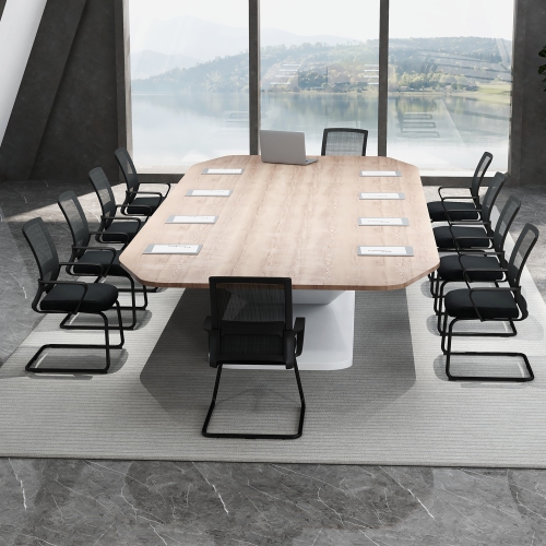 Gymax Office Guest Chair Set of 10 Conference Reception Chair w/ Lumbar Support & Sled Base