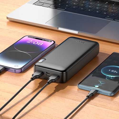 Chargeur de batterie externe USB-C micro USB de 20000 mAh pour iPhone, tablettes iPad de Samsung