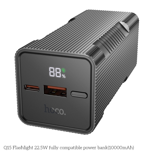 10000 mAh LED Strong Flashlight External Battery Charger Portable Power Bank for iPhone Samsung iPad Tablets