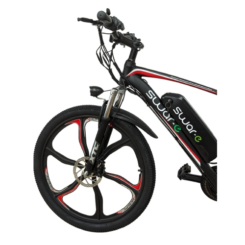 Swar-e Electric Bike 26" – Red/Black
