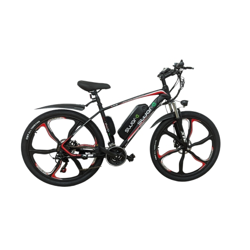 Swar-e Electric Bike 26" – Red/Black