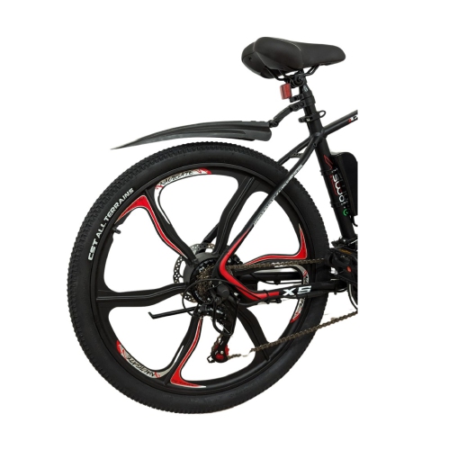 Swar-e Electric Bike 26" – Red/Black