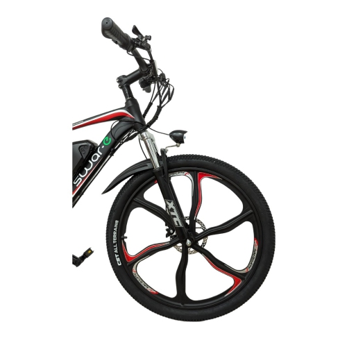 Swar-e Electric Bike 26" – Red/Black
