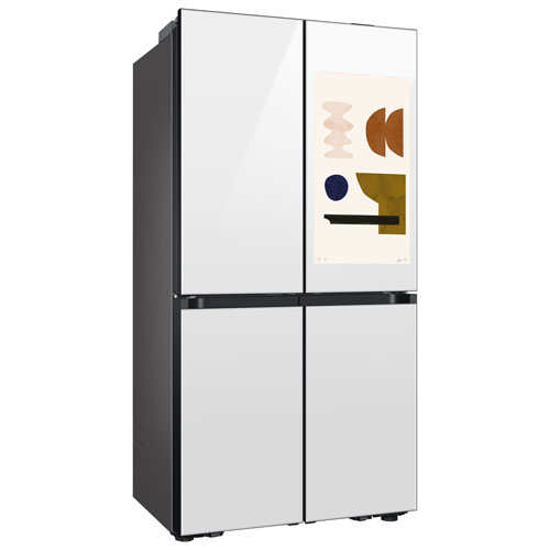 Samsung BESPOKE 36" 22.5 Cu Ft Counter Depth 4-Door French Door Refrigerator w/ Family Hub -White