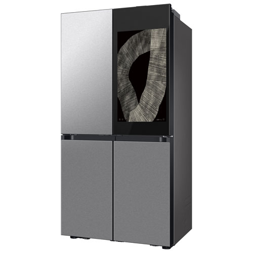Samsung BESPOKE 36" 22.5 Cu Ft Counter Depth 4-Door Flex Refrigerator w/ AI Family Hub (RF23DB9900QDAC) -SS