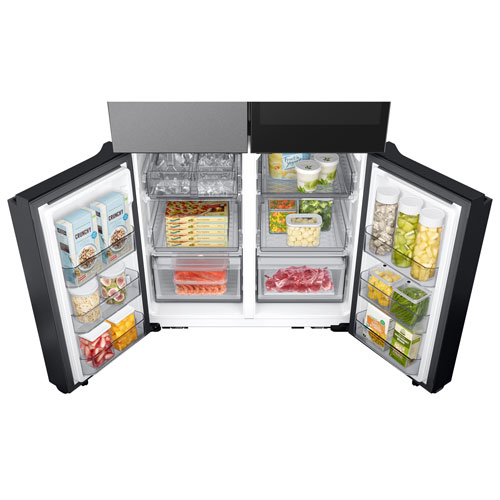 Samsung BESPOKE 36" 22.5 Cu Ft Counter Depth 4-Door Flex Refrigerator w/ AI Family Hub -SS