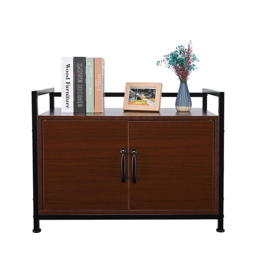 Large Space Cat Litter Box Enclosure, Hidden Cat Washroom Furniture, Wooden Cat Litter Cabinet Storage Bench with a Side Window