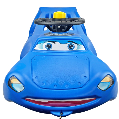 Luge d'hiver ArcticThrill pour enfants - luge SnoWheel - toboggan avec corde et volant décoratif; traîneau d'hiver en plastique pour les tout-petits