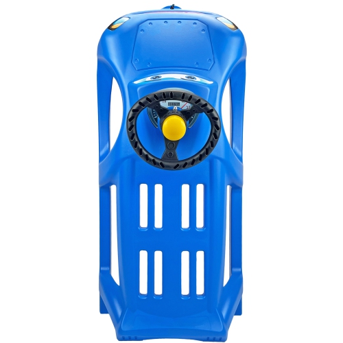 Luge d'hiver ArcticThrill pour enfants - luge SnoWheel - toboggan avec corde et volant décoratif; traîneau d'hiver en plastique pour les tout-petits