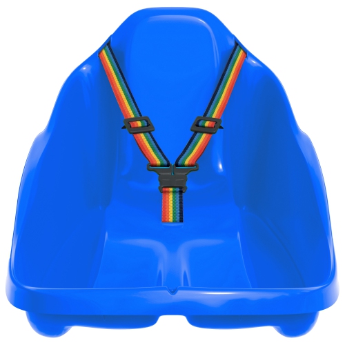 ArcticThrill Snow Sled for Kids - ExploRide Sledge - Toboggan with Pull Rope and Safety Belt; Outdoor Plastic Winter Sleigh for Toddlers & Kids