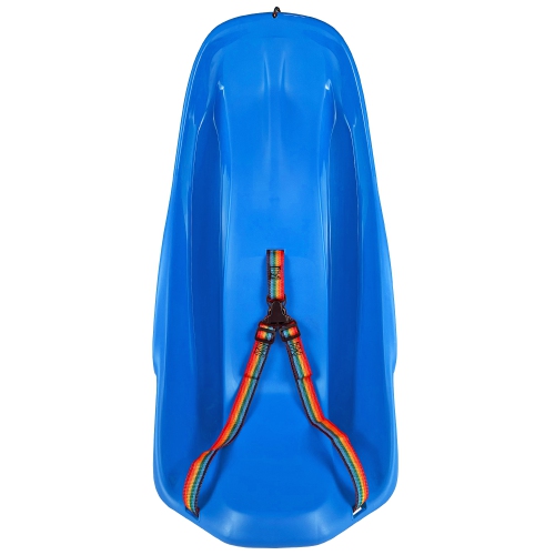 ArcticThrill Snow Sled for Kids - ExploRide Sledge - Toboggan with Pull Rope and Safety Belt; Outdoor Plastic Winter Sleigh for Toddlers & Kids