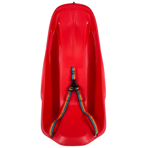 Luge de neige d'ArcticThrill pour enfants - traîneau explosif - toboggan avec corde et ceinture de sécurité; traîneau d'hiver en plastique pour les