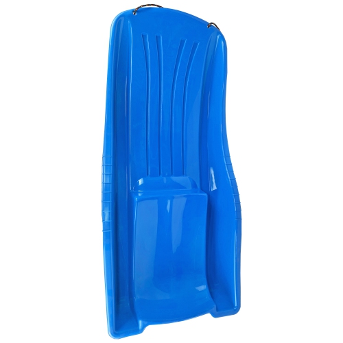 ArcticThrill Snow Sled for Kids - SnowBoat Sledge - Single Rider Toboggan with Pull Rope; Outdoor Plastic Winter Sleigh for Toddlers & Kids