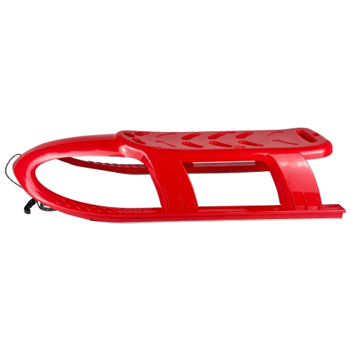 ArcticThrill Snow Sled for Kids - SnowRocket Sledge - Single Rider Racer Toboggan with Pull Rope; Outdoor Plastic Winter Sleigh for Toddlers & Kids